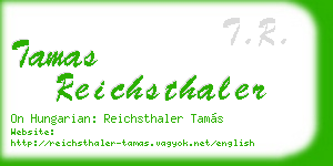 tamas reichsthaler business card